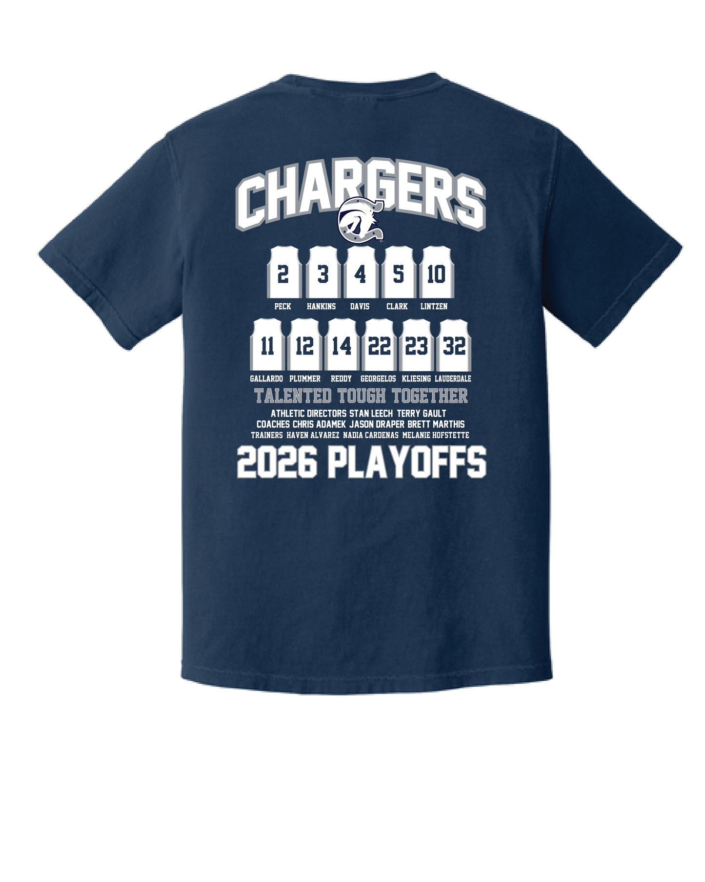 Charger Boys Basketball Playoff Tee