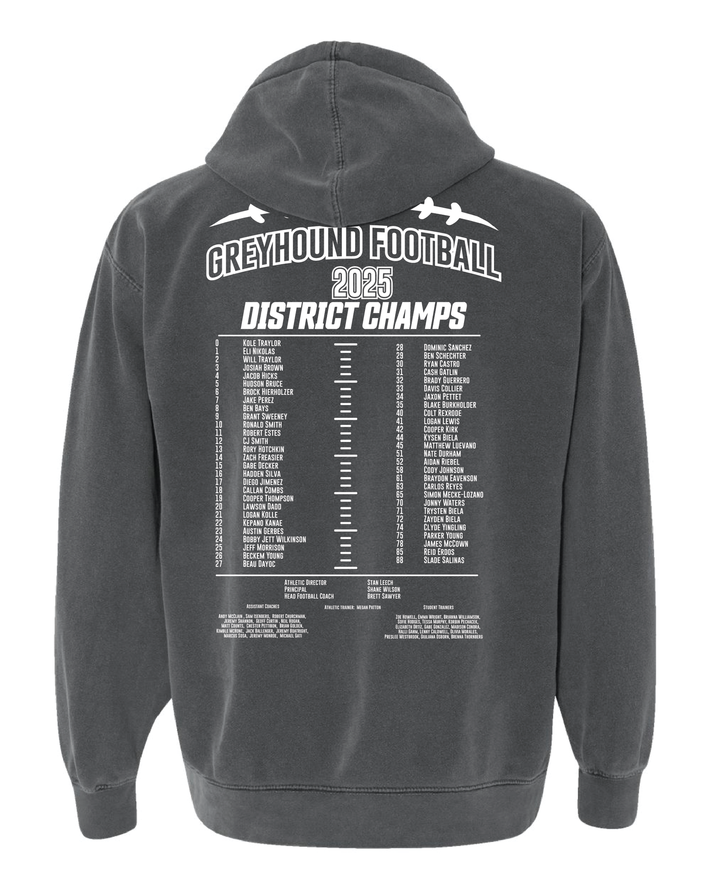 Greyhound Football 2025 Playoff Adult Hoodie