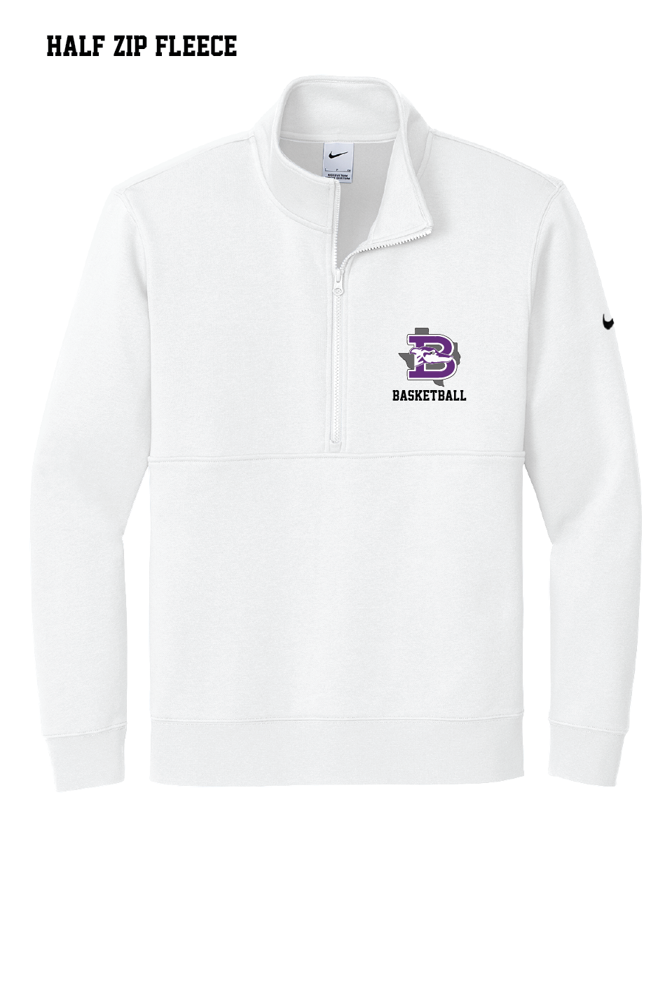 Greyhound Boys Basketball 1/2 Zip Fleece