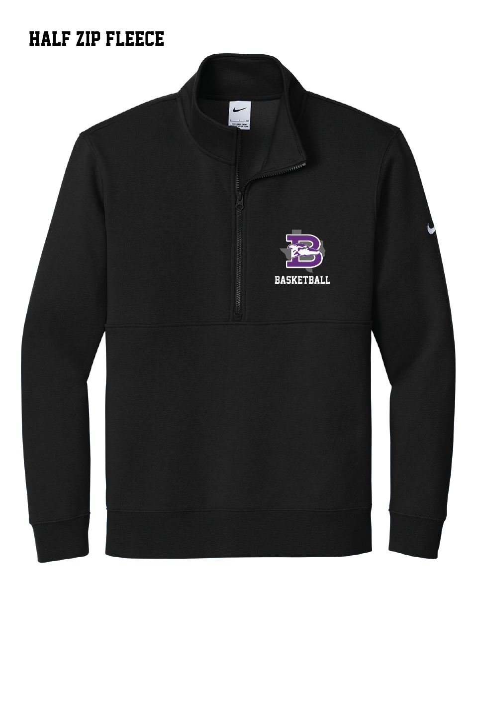 Greyhound Boys Basketball 1/2 Zip Fleece