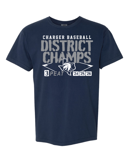 Charger Baseball 3-Peat Tee