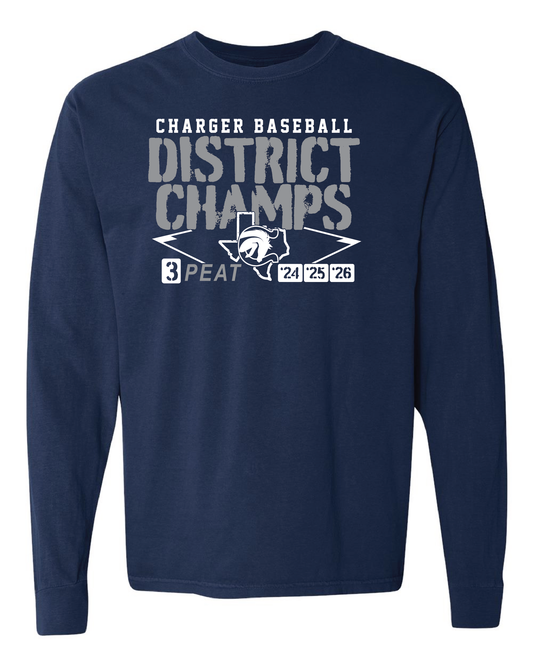 Charger Baseball 3-Peat Long Sleeve