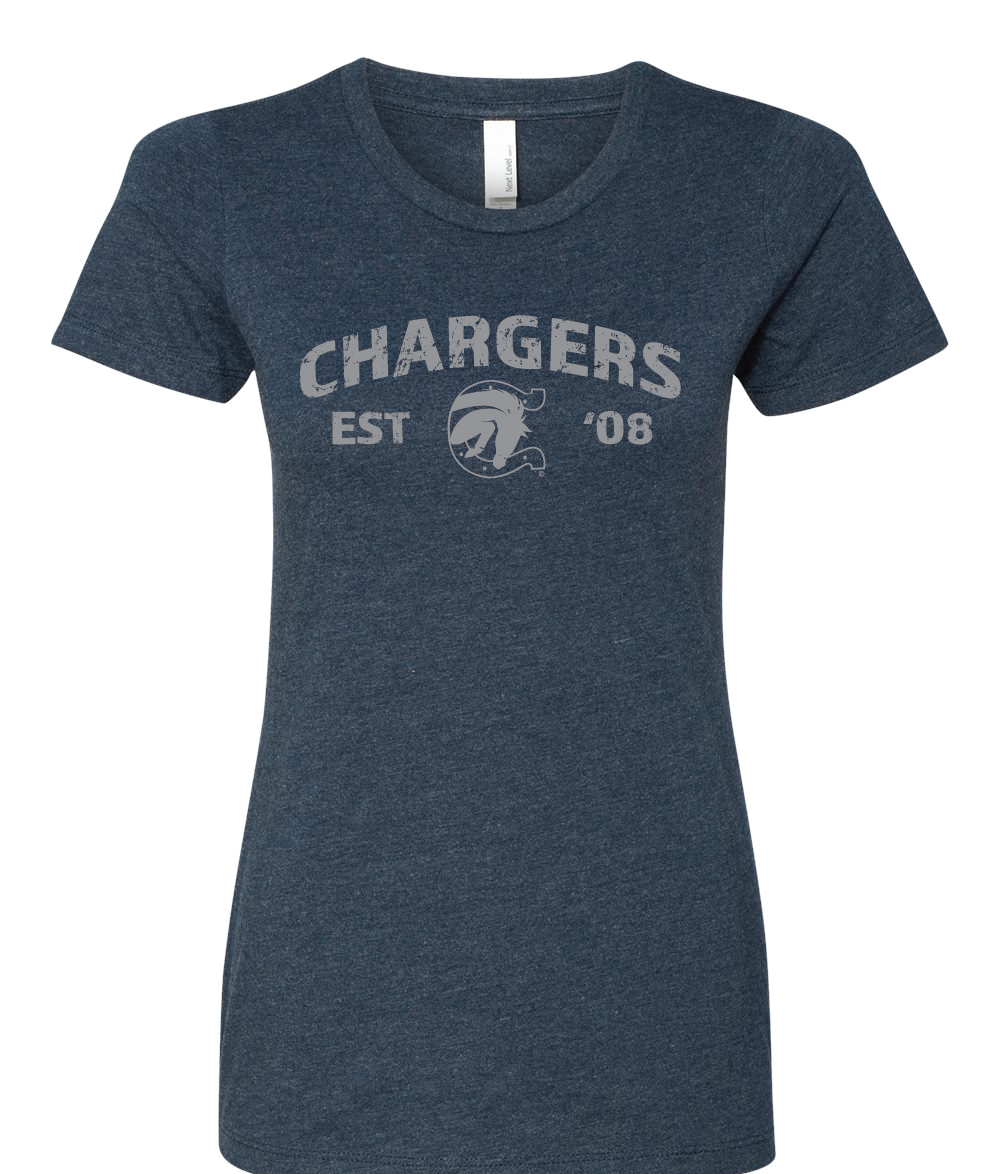 Chargers Vintage 08 Ladies Athletic Tee